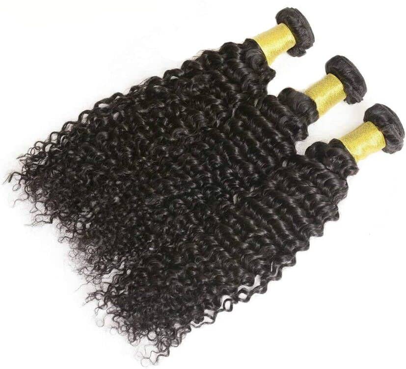 datanala Brazilian Virgin Deep Wave Human Hair Bundles 100% Unprocessed Deep Curly Human Hair Weave Long Inch Human Hair 1 Bundle Natural Black Color (12Inch Deep Wave 1 Bundle) - Image 2