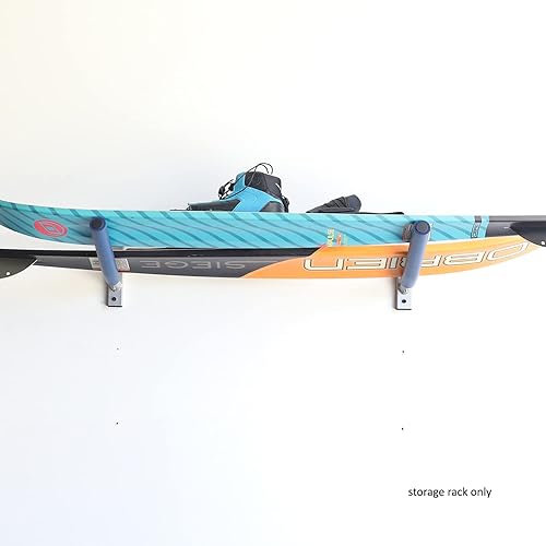 Vista 13 de SPAREHAND Single Rack Wall Mount - Storage Rack for Surfboards, Wakeboards, and Skis - Garage Storage Rack and Wall Hanger