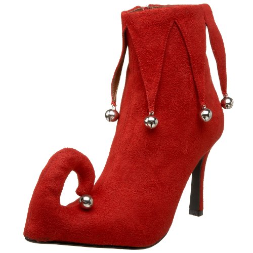 Funtasma by Pleaser Women's Frolic10 Ankle Boot,Red Microfiber,6 M