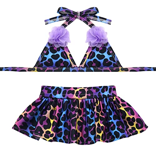 Kyeese Leopard Dogs Bikini Swimsuit Dog Beach Dressing Tutu Dresses Dog Bathing Suit For Small Dogs, Leopard, L #TOP17