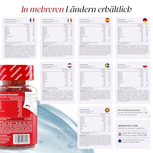 Multivitamin Kinder | 30 Multivitamin Gummies | Glutenfrei | Novomins – Ansicht 10