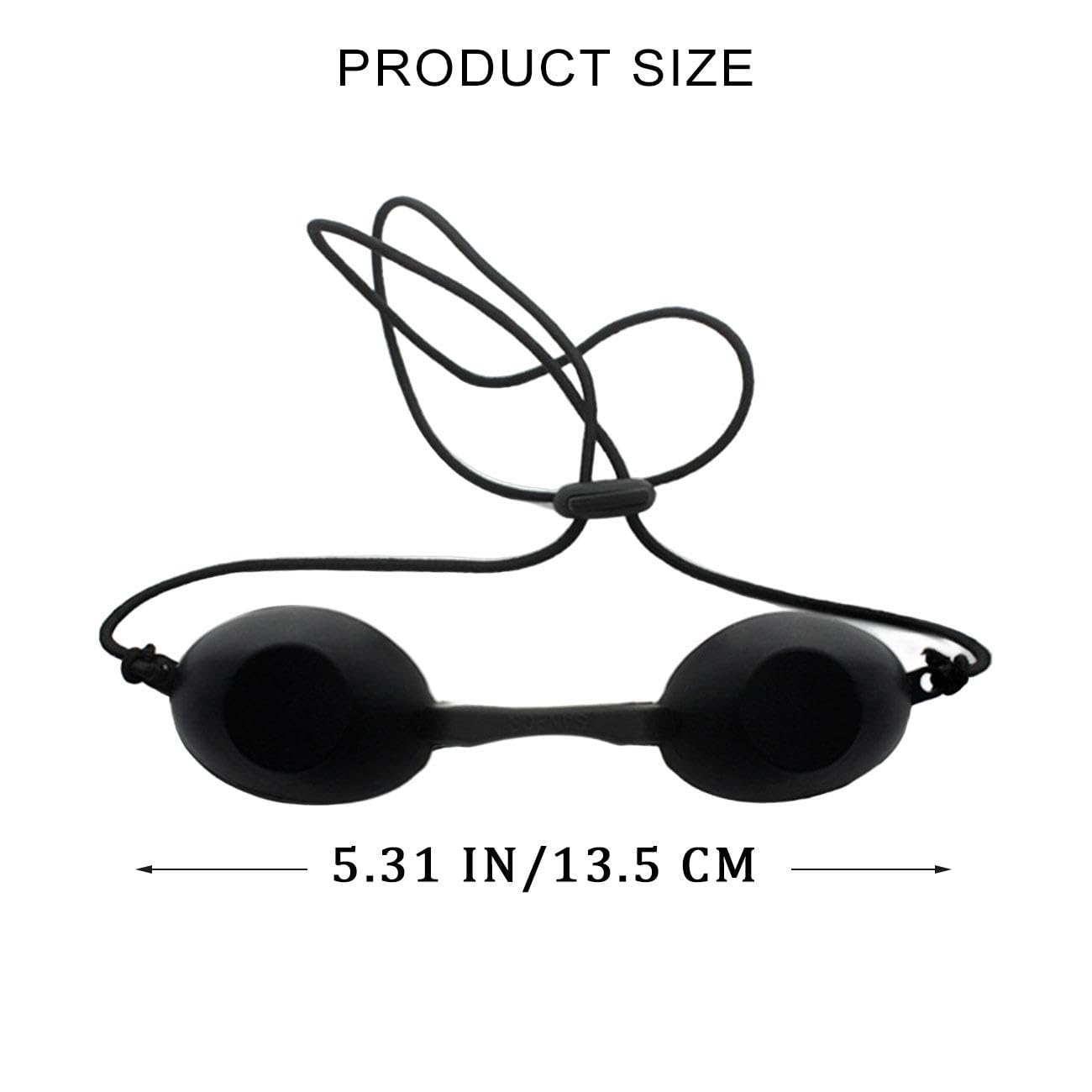 xihongshi 2 Pcs Sunbed Goggles,Safety Goggles Eye Protection Glasses - Image 2