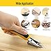CLcsfwk 2Pcs Staple Remover Heavy Duty Upholstery Staple Puller Tool with Ergonomic Handle for Furniture Floor Wooden Case Carton Photo Frame（Yellow）