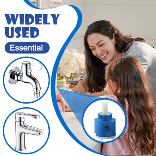 Androxeda 1 Stück Keramik Kartusche 35 Mm Für Einhebelmischer Und Armaturen, Ersatzteil Für Wasserhahn In Bad, Küche Und Waschtisch