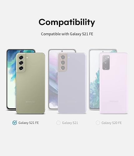 Miniatura 2 de KIOMY Funda transparente para Samsung Galaxy S21 FE 5G a prueba de golpes, cubierta trasera protectora para teléfono celular, diseño híbrido, parte