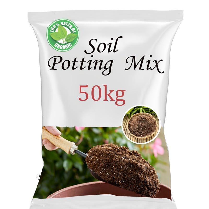 SDFPotting Mix Soil for Fertilizer for Plants Garden Soil for Plants Less All Purpose Ready to use Potting Mix Made with vermicompost/Neem Cake/Potash/River Sand/Bone Meal 50kg (B0CBFVXFVL) Amazon Price History, Amazon Price Tracker