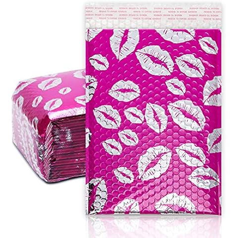 TONESPAC 50 Pcs 120 x 210mm Poly Bubble Mailers Padded Envelopes Shipping Bags Cover