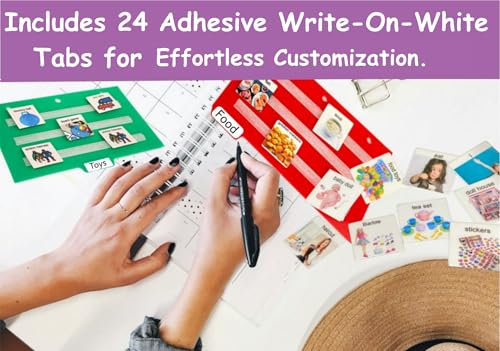 Smile4autism Large 8.5x11” Tools Perfect to Keep Your Loose Visual Picture Cards Organized. Autism, ABA, ADHD, Language & Apraxia Aspergers - Image 6