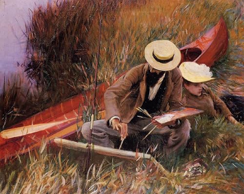 Affiches et gravures impression sur toile Paul Helleu John Sargent moderne peinture 60x90cm