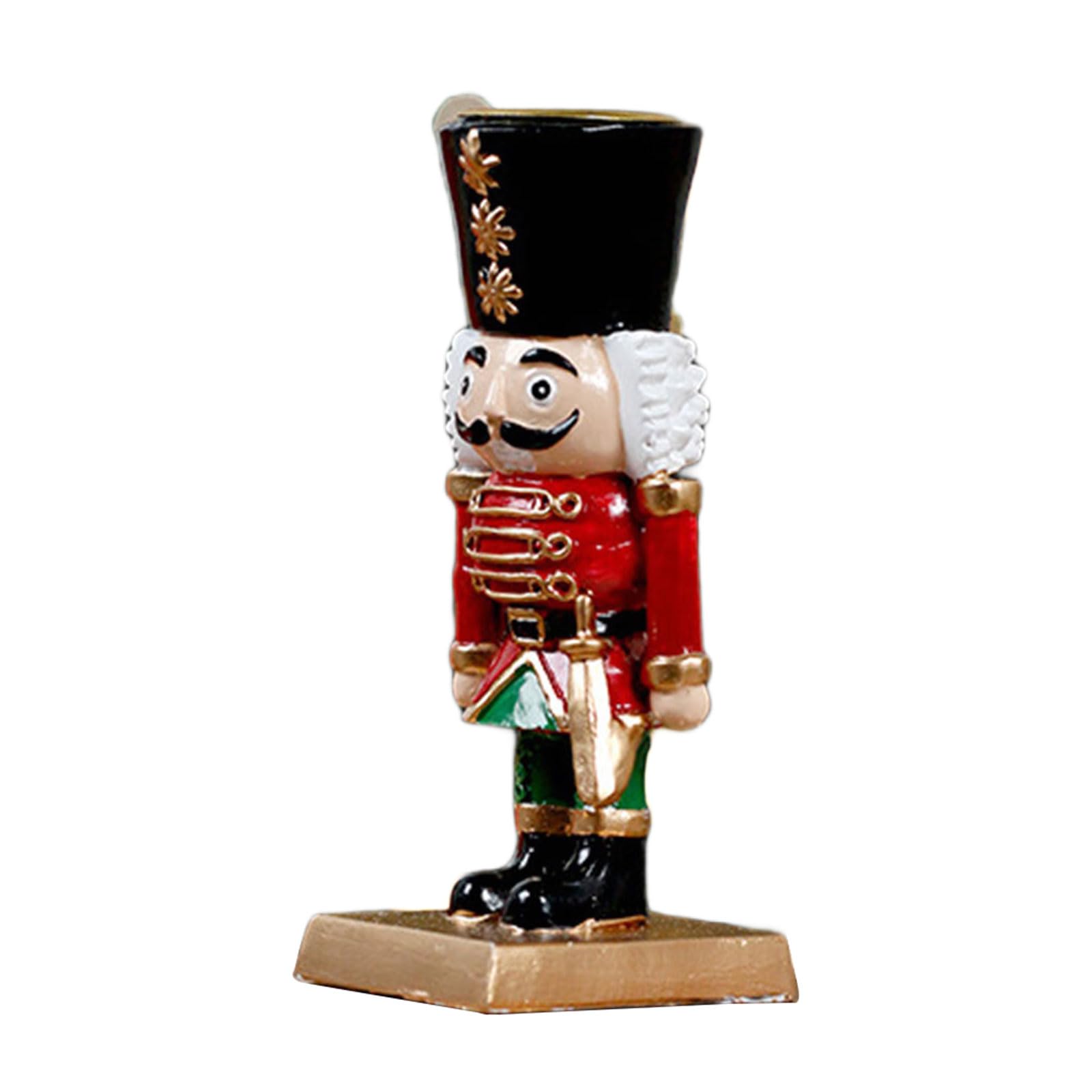 carotoe Nutcrackers Soldier Holder Christmas Nutcrackers Figure Candlestick, Table Centerpieces Christmas Decorations Holiday Home Decor