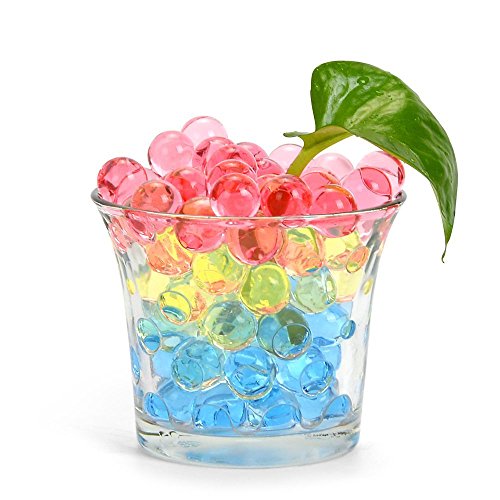 Ainolway Water Beads High Elastic Gel Pearls (40000Pcs) Jelly Crystal Soil For Vase Fillers, Beads Turns Blue After Soaking In Water(9 Oz, Blue) #TOP4