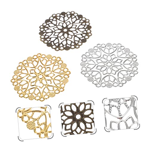 COHEALI 420 Pçs Brincos De Círculo De Flor Acessórios De Cabelo Kits Faça Você Jóias Fazendo Amuleto