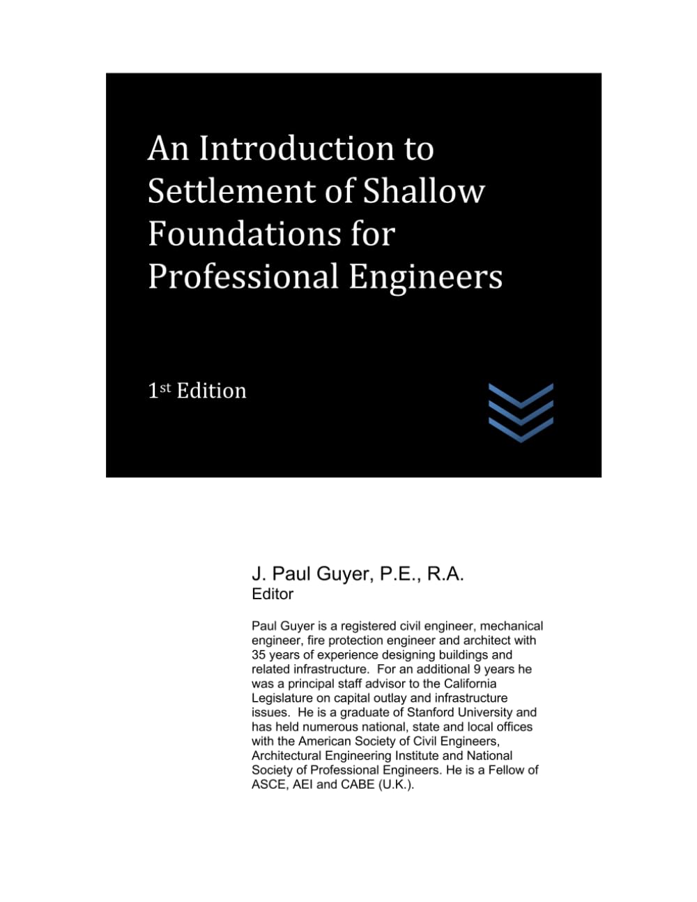 An Introduction to Settlement of Shallow Foundations for Professional Engineers (civil engineering)
