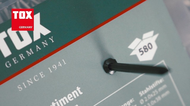 TOX Drahtstift-Sortiment 580-tlg. + Schlosserhammer 300g - Komplettset Für Holzarbeiten