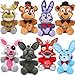 LANZZ 8 Piezas 18 Cm Pesadilla Cinco Noches En Los Juguetes De Peluche De Freddy Oso Foxy Springtrap Bonnie Juguete FNAF Muñecos De Peluche Suave