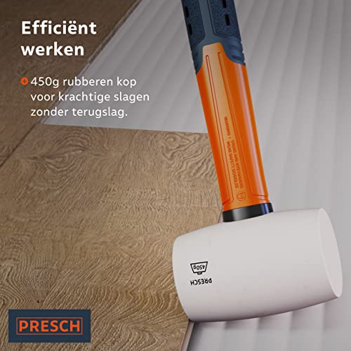 Presch Rubberen hamers 450g met glasvezelhandvat - Afbeelding 3