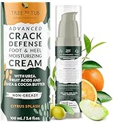 Tree To Tub Foot Cream for Dry Cracked Heels and Feet - Lotion for Dry Cracked Feet, Non-Greasy M...
