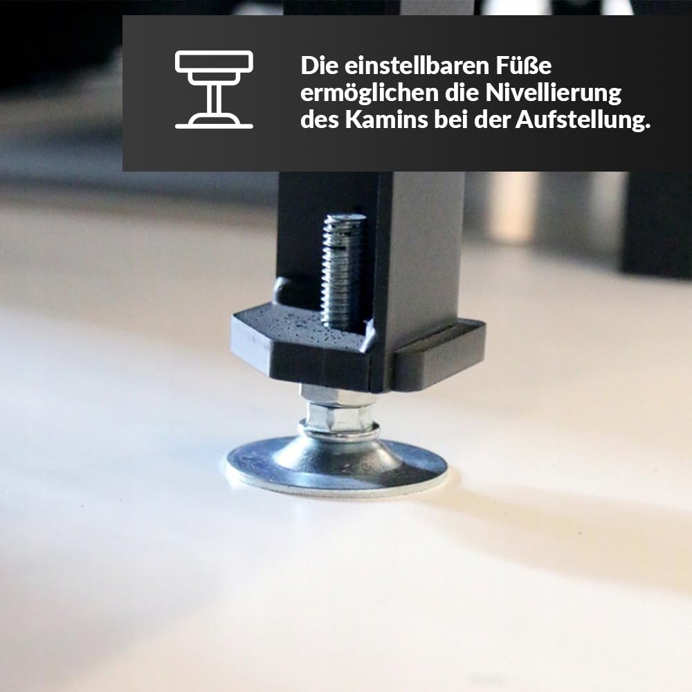 KRATKI Zibi 12 Holzkamin mit Lufteinlass Einsatz BImSchV 2 konform 11 kWThermischer Wirkungsgrad 80% Stahl mit Thermotec Guillotine-Innentür