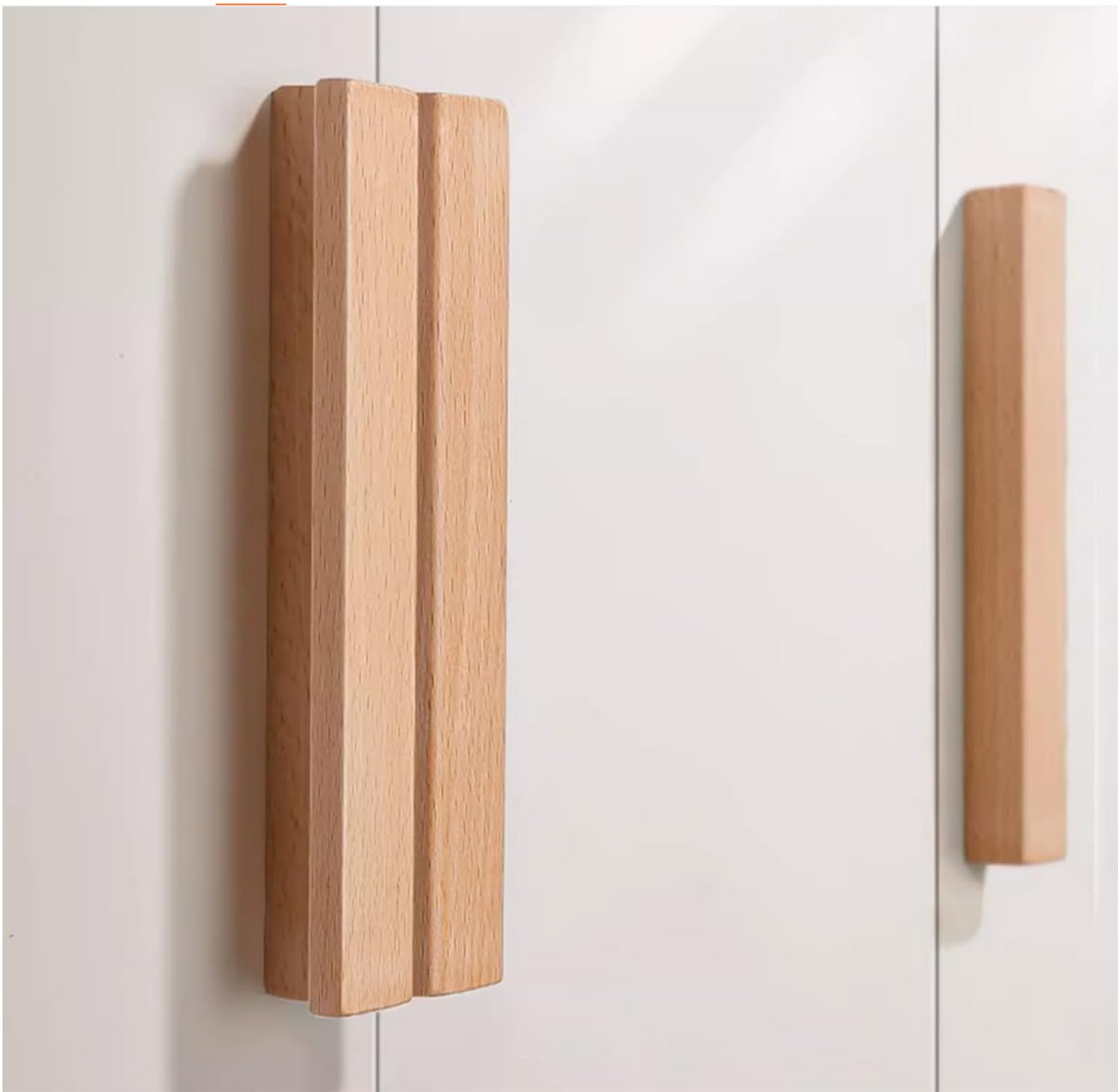 SYZOW 6 Pieza manijas de armarios de cocina de madera, manijas de cajones de hardware de armarios, manijas de puertas de armarios, manijas 96mm