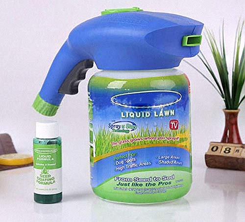 Liquid lawn seed watering can planting grass machine sowing artifact spray gun gardening planter (2 pieces)