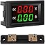 0.39" LED Voltage Current Display, DC 4.5-100V Multimeter Panel Digital Voltmeter Ammeter, 0-50A Amp Volt Meter, LED Voltage 