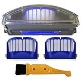 Para Roomba 500 600 Series Summerwindy Nuevo para Roomba 500 Serie 600 Filtro de DepóSito de Polvo Aero Vac Recogedor de DepóSito Aerovac 510 520 530 535 540 536 531 620 630 650