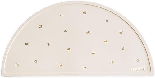 Miniatura 132 de mushie Mantel individual de silicona para niños, diseño antideslizante sin BPA (azul Cambridge) Cambridge Blue,Negro (Daisy),Azul marfil,Bluey