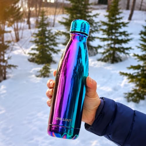 Image of CHILLOUT LIFE 17oz Insulated Stainless Steel Water Bottles, Leak Proof