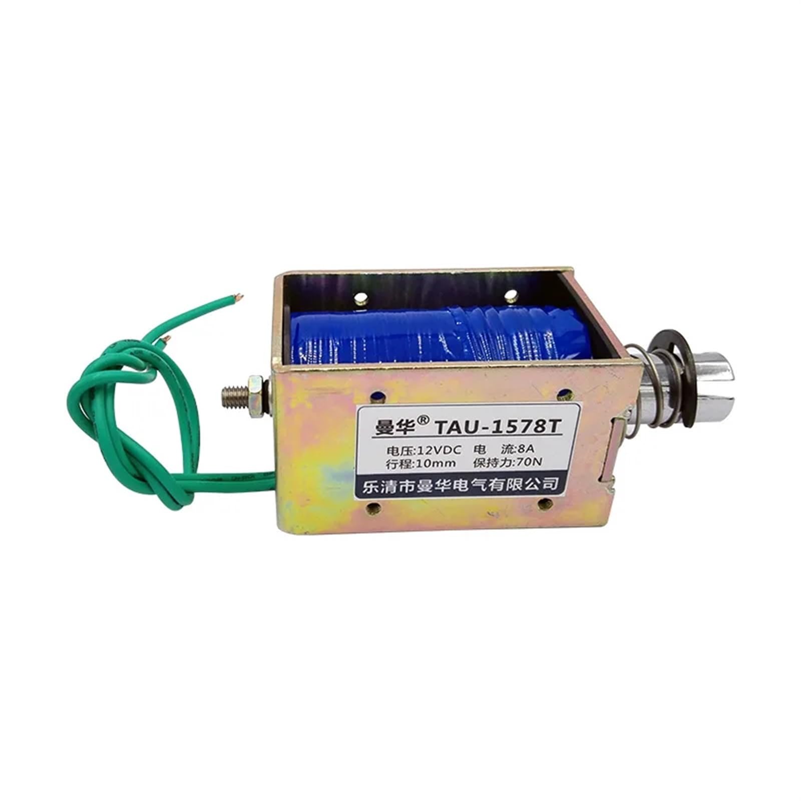 12Ｖ Solenoid Push&Pull Type Electromagnet 24V TAU1578T Stoke 10mm Electromagnetic Magnet Coil(12VDC)