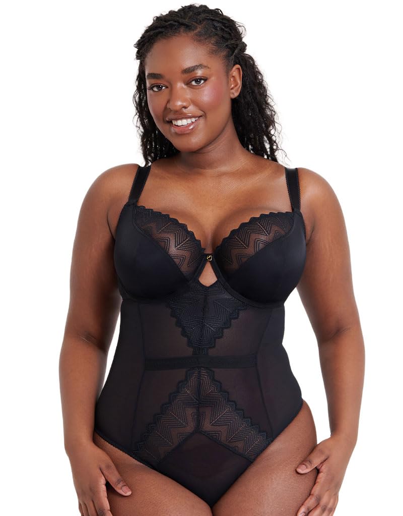 Curvy Kate Women's Black Wild One Balcony Body 44E