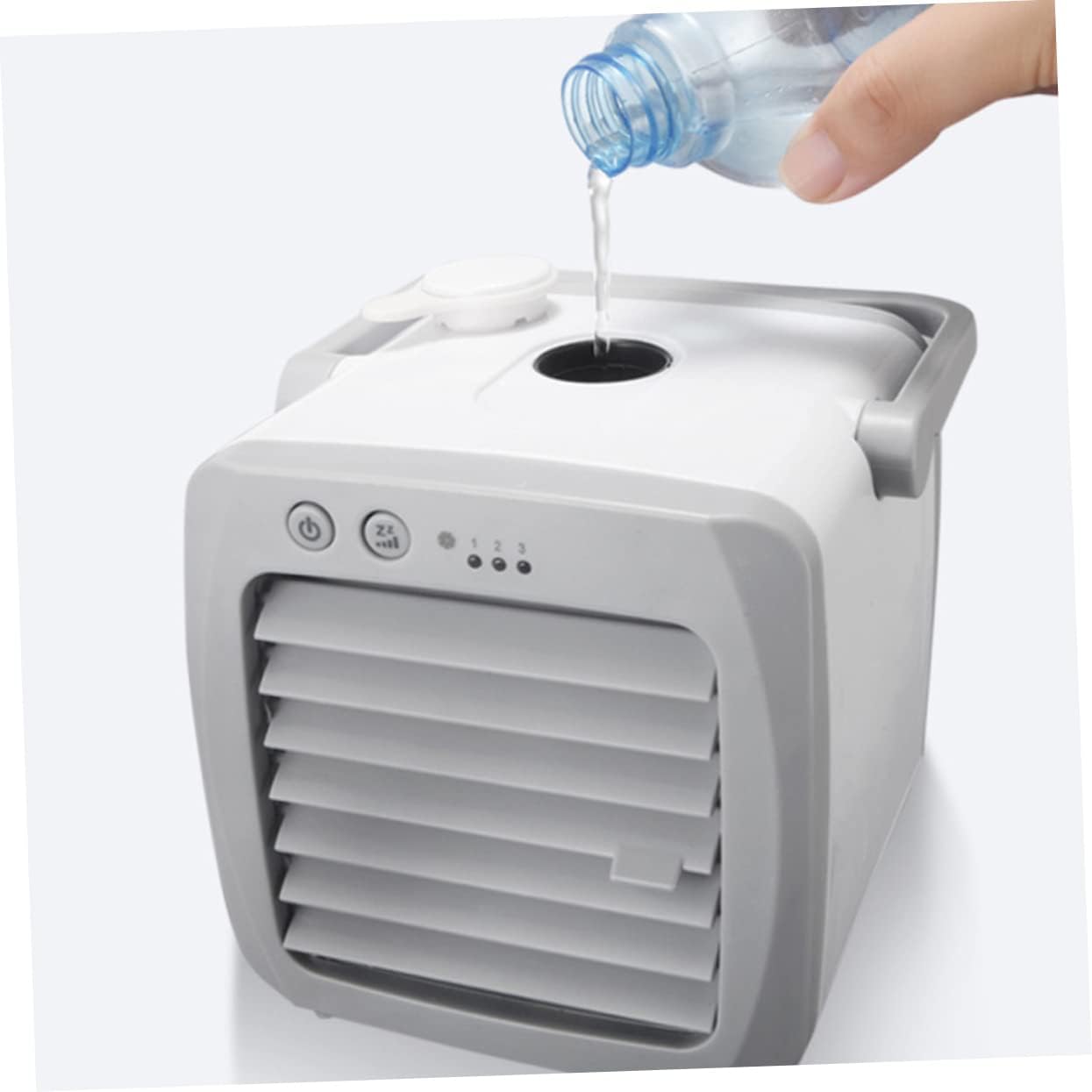 Zerodeko 1pc Mini Usb Air Conditioner Fan Portable Desktop Cooling Device for Use Energy-efficient Air Cooler Low Power Consumption for Study Work and Sleep