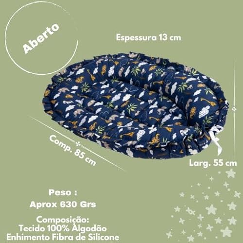 Ninho Redutor de Berço para Bebê - Ursa Realeza Poá