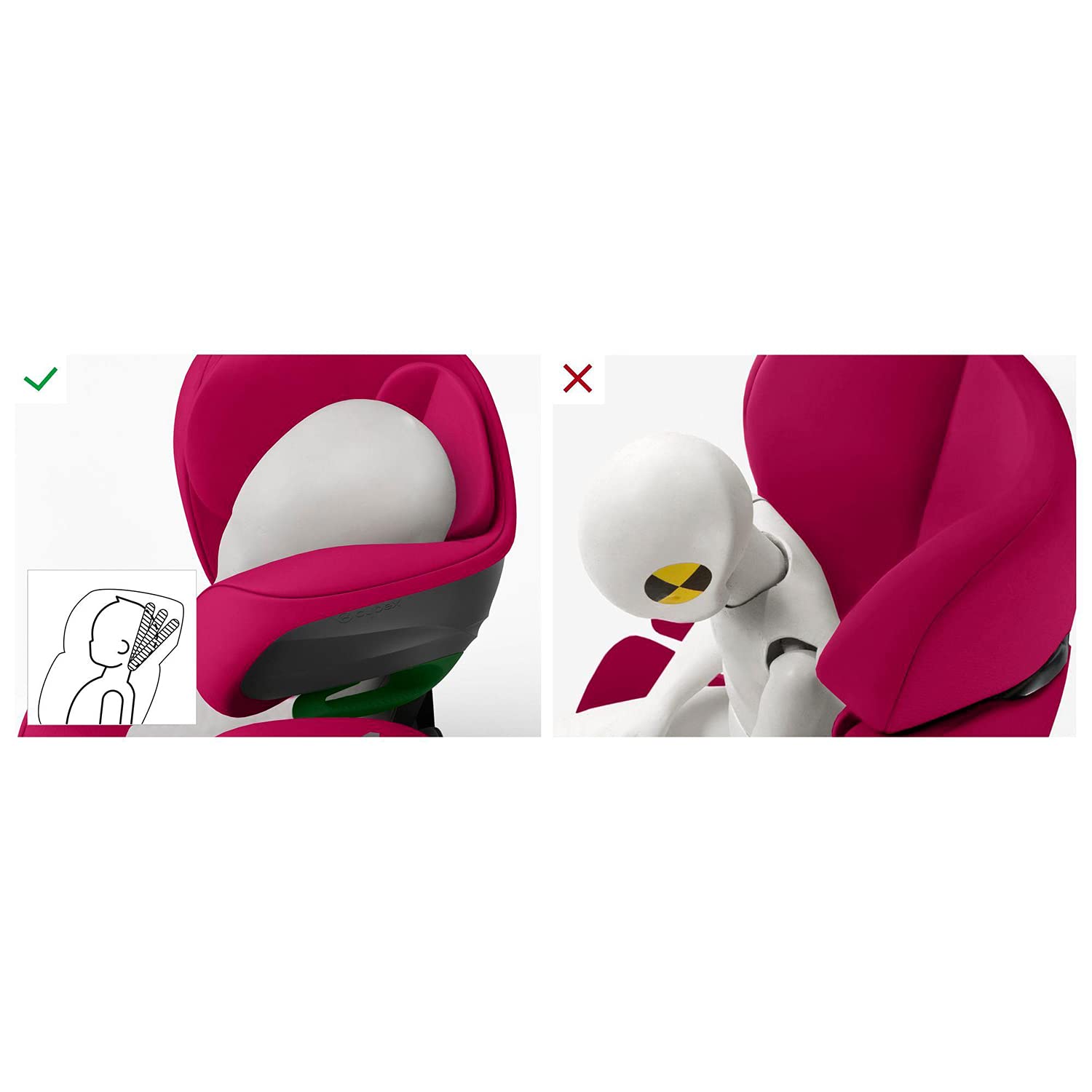 Cybex Gold Pallas G i-Size Seggiolino Auto, Rosa (Magnolia Pink), 15 mesi - 12 anni