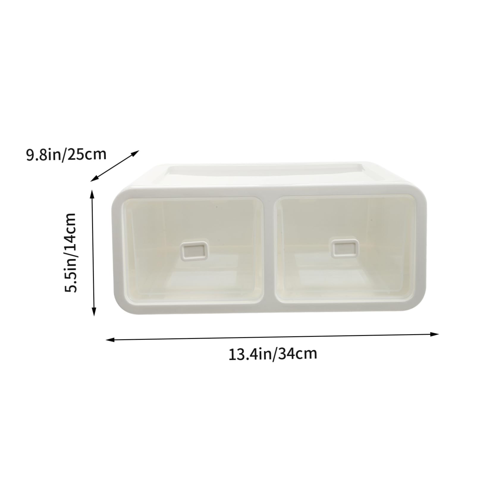 Scatola Organizer da Cassetto per Biancheria Intima, Bianco