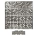 American Tin Ceilings 24x24Nail-Up Tin Ceiling Tile Pattern #3, 5 Pack, Unfinished