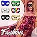 OIDEA Retro Masquerade Mask for Men: 6 Colors Half Face Venetian Carnival Masquerade Ball Mask Halloween Birthday Party Costume Mardi Gras Masks for Men and Women