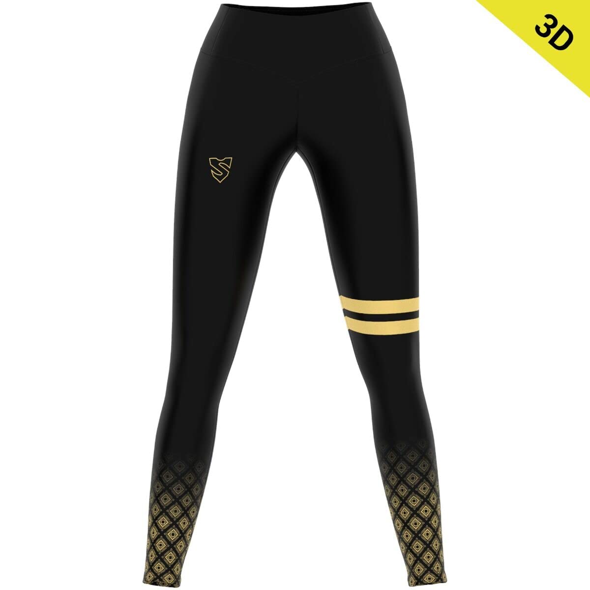 SMMASH Leggins 3D Sportivi Lungo da Donna a Vita Alta | Yoga Pants | Traspirante e Leggero Pantaloni Palestra Donna | Tecnologia DESIGN360 | Eccezionale profondità di Colore