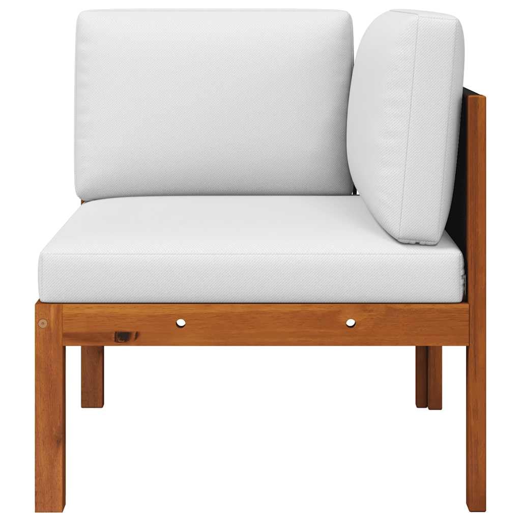 vidaXL Canapé d'angle de Jardin avec Coussins en Bois d'acacia et Corde
