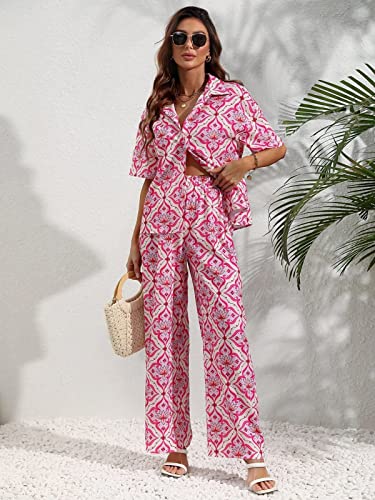 Image of Leriya Fashion Rayon Printed Regular Stylish | Festive Travel for Half Sleeve Women Co-ord Set
