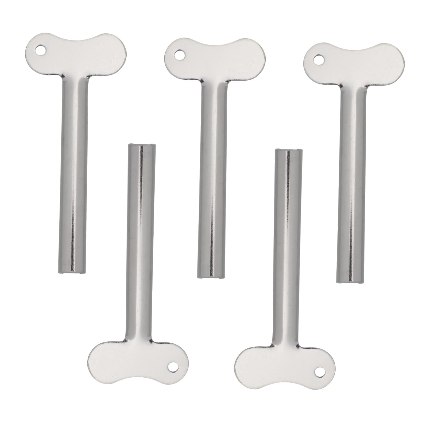 FRCOLOR 5 Pcs Stainless Steel Manual Tube Squeezer Semi-Circular Extruder for Toothpaste Hair Gel