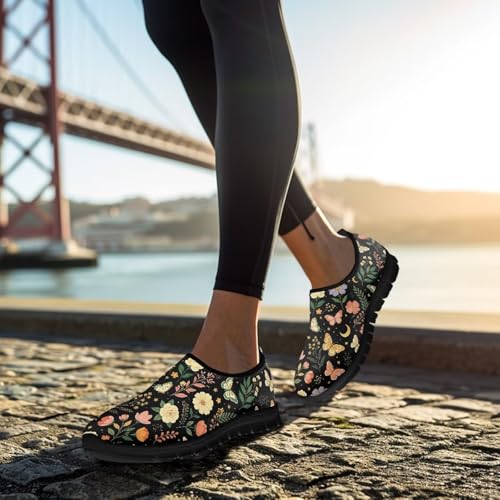 Image of Womens Slip On Walking Shoes Non Slip Loafer Breathable Holiday Travel Shoe Lightweight Casual Low Top Sneakers SizeUS 5.5-11.5