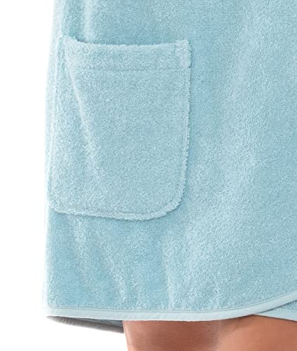 Image of TowelSelections Womens Shower Wrap Adjustable Cotton Terry Cloth Gym Cover Up with Snaps