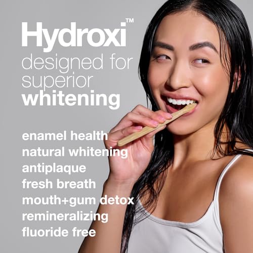 Image of Davids Hydroxi Fluoride Free Nano Hydroxyapatite Whitening + Enamel Health Toothpaste, Antiplaque, Fresh Breath, Remineralizing, SLS Free, Natural Peppermint, 4 oz, Made in USA