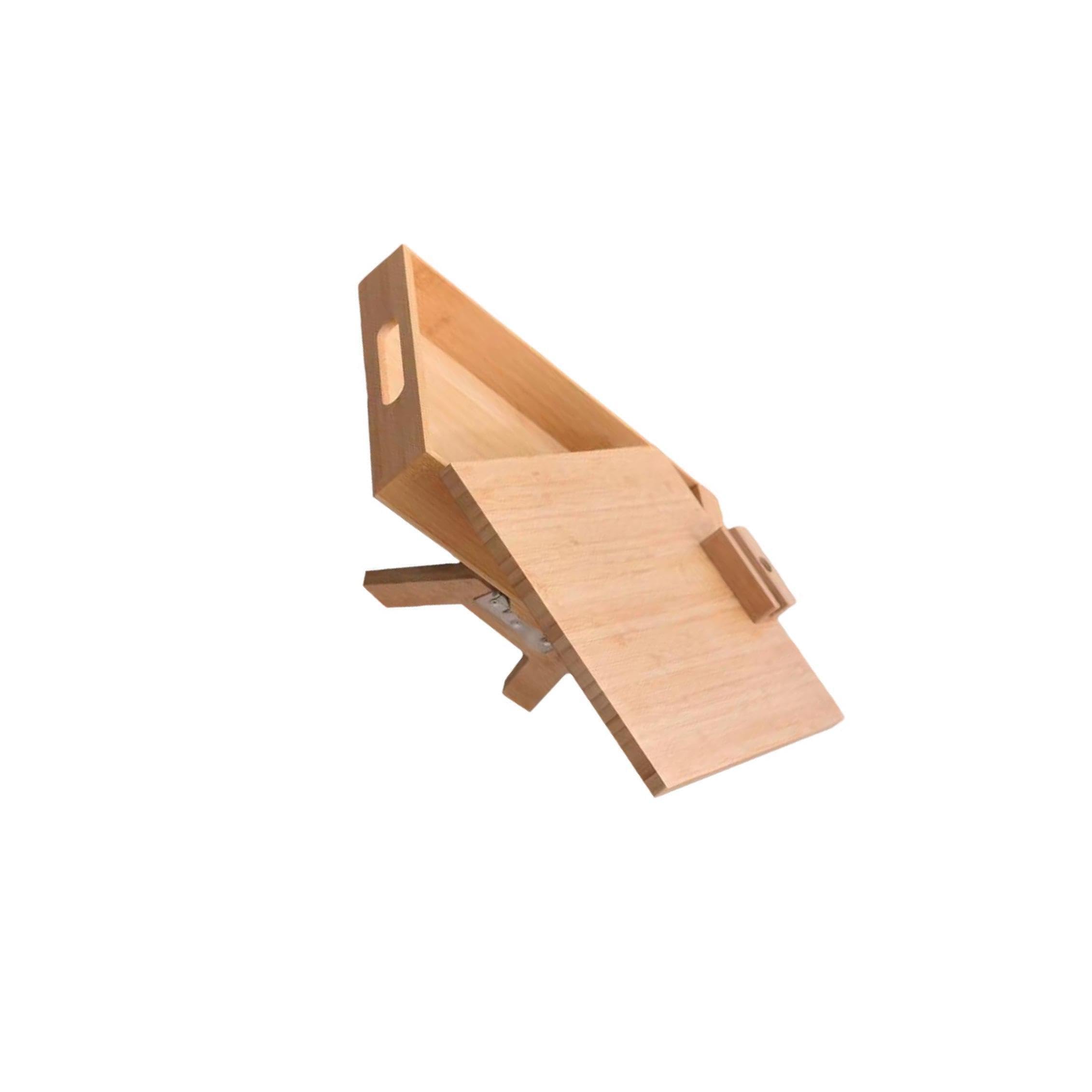 Plateau de lit avec poignées, Installation Facile, Fixation par Clip sur l'accoudoir. Savourez Vos Repas au lit grâce à ce Plateau à la Robuste et élégant. Son