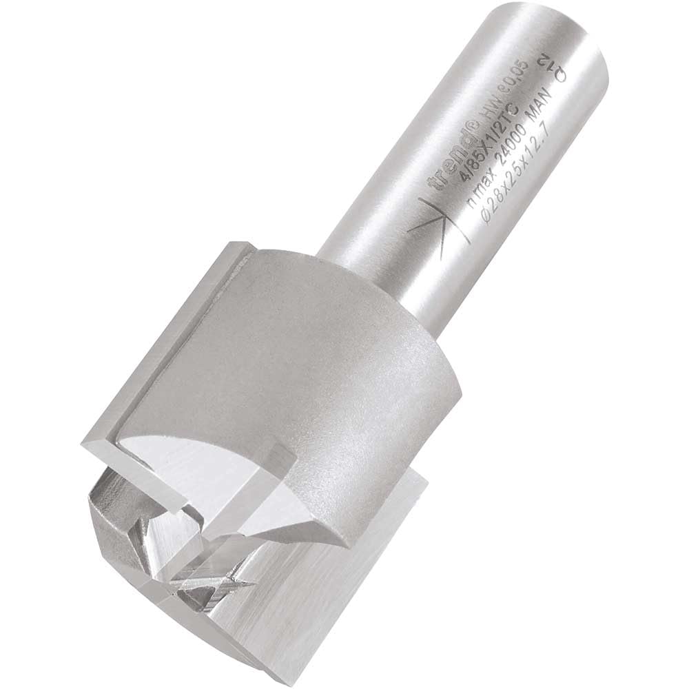 Trend Professional Two Flute Straight Router Cutter 28mm 25mm 1/2"