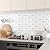 VEELIKE 3D Cube Hexagon Backsplash Tile Peel and Stick 12 Sheets White Wall Tiles Peel and Stick Waterproof Back Splash Stick on Tiles for Kitchen Bathroom Self Adhesive Ceramic Tile Sticker 12''x12''