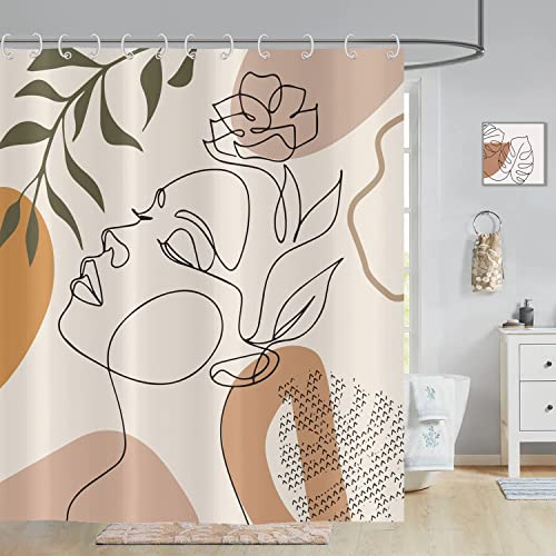 ASDCXZ Boho Shower Curtain 180x200 cm, Waterproof Fabric Shower Curtains - Image 3