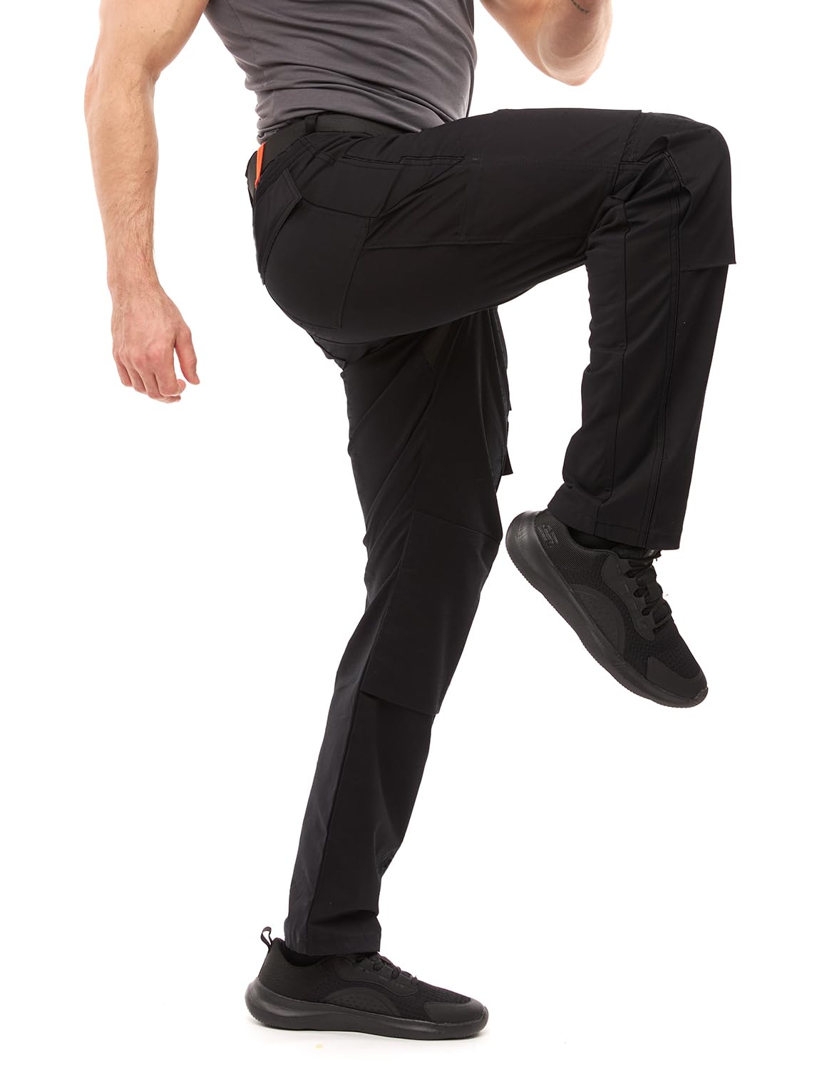 strongAnt Pantalones de Trabajo de Carga elástica con Rodilleras, Bolsillos y Cremallera para Hombre — view 31