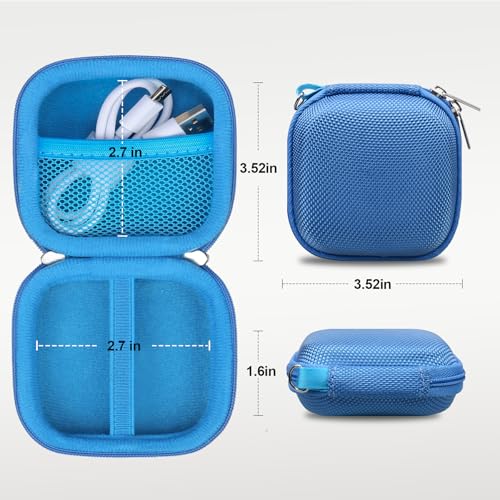 Image of Lacdo Hard Drive Carrying Case for Crucial X10 / Crucial X9 Pro / X9 / X10 Pro SSD 1TB 2TB 4TB 6TB 8TB Portable External Solid State Drive, Hard EVA Shockproof Water Repellent Storage Travel Bag, Blue