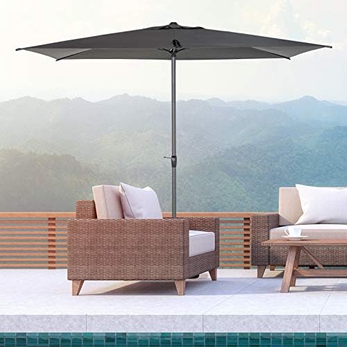 Outsunny 3 x 2M Sun Parasols Umbrellas Garden Patio Tilt Sun Shade Outdoor Canopy Crank Aluminium